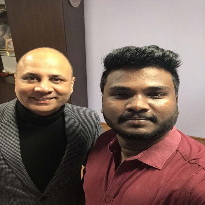 Dr.Raj kumar with University officials